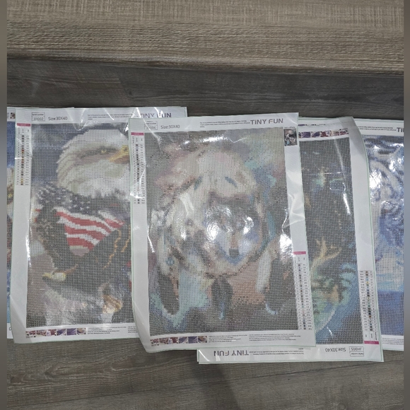 Large set of paint gem 12 pictures. 13 sets of bead pack and 2 sets of utensils - Picture 2 of 10